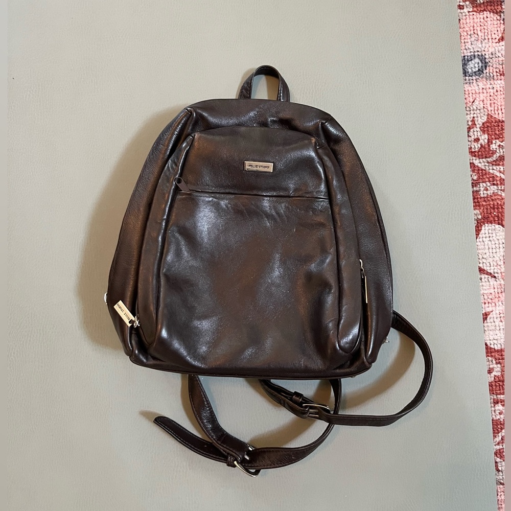 Wilson Leather Black Mini Bookbag